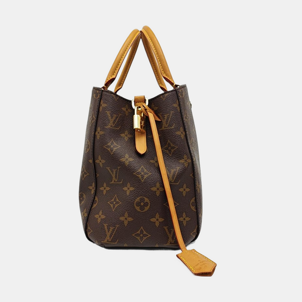 MONTAIGNE Monogram Coated Canvas Brown