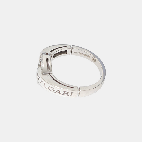 BVLGARI BVLGARI 18k White Gold Silver Ring EU 51