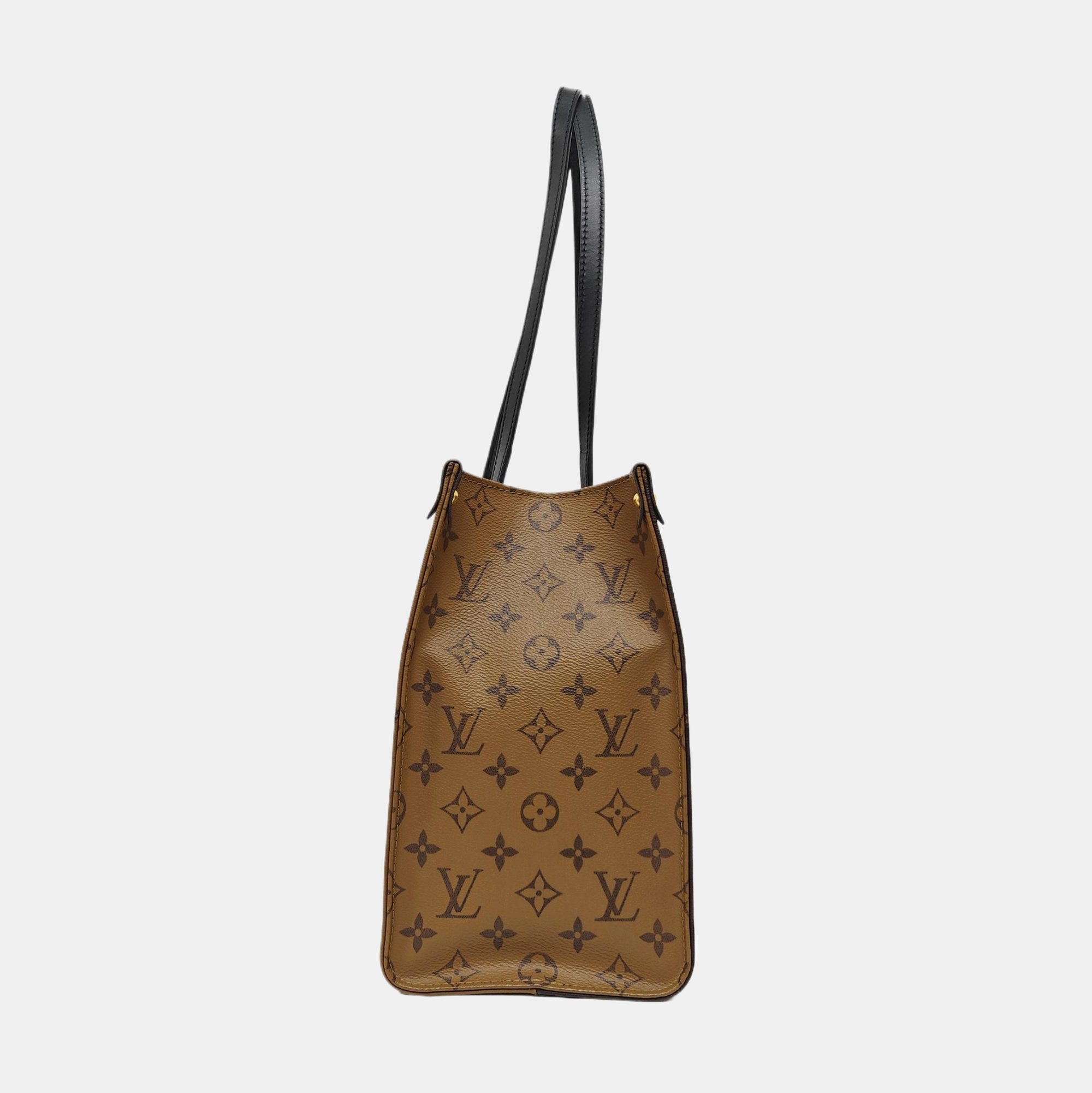 ONTHEGO MM Monogram Coated Canvas Brown