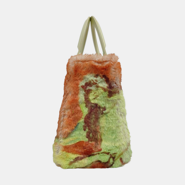 Lady Dior Medium Fur Multicolor
