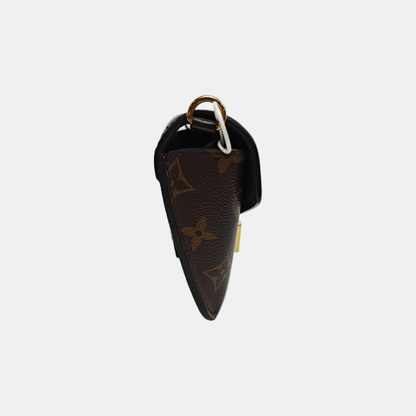 Coated Canvas Shoulder Bag Brown