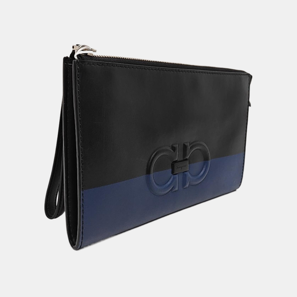 Gancini Calfskin Black