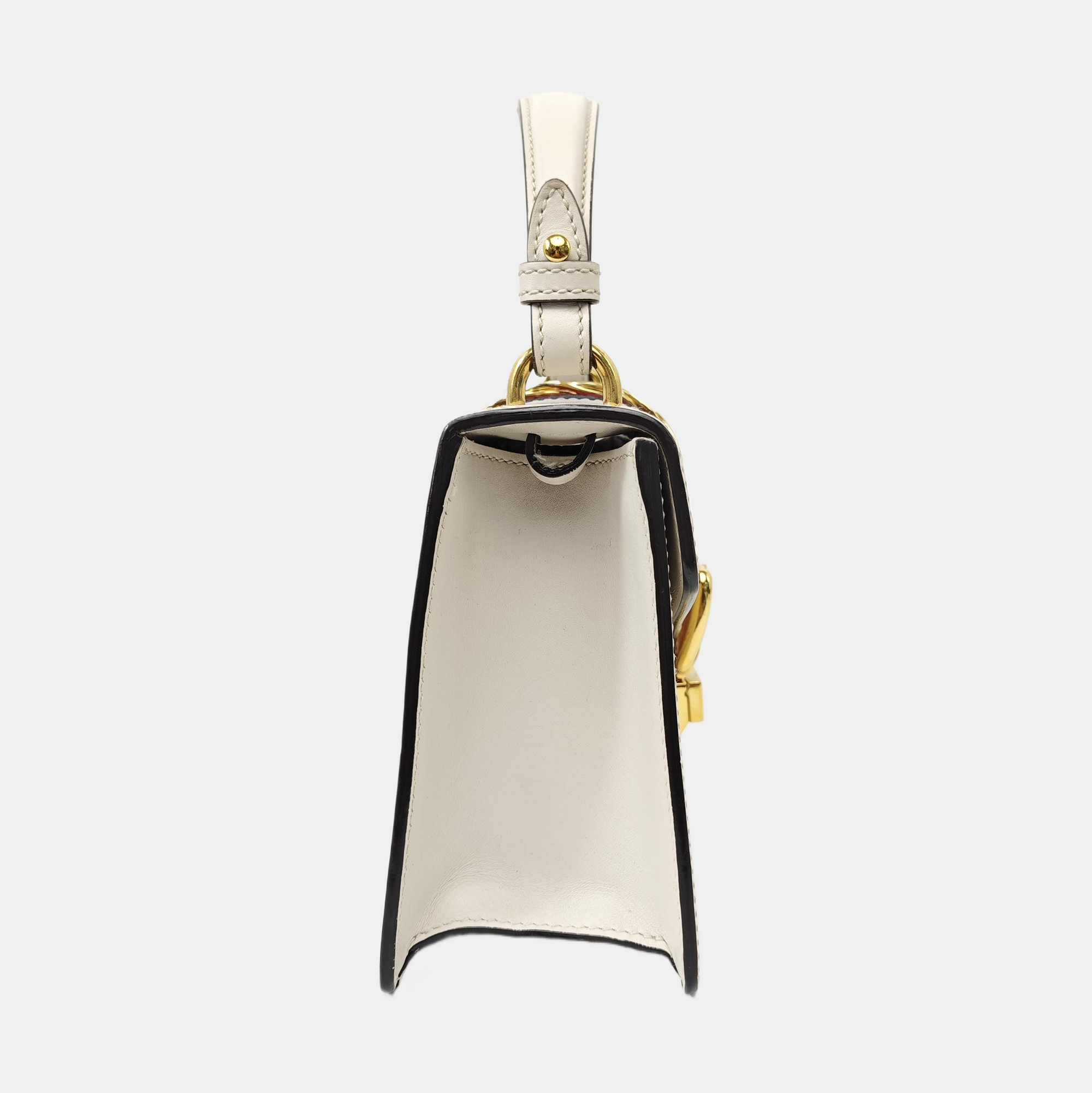 Sylvie Mini Calfskin White