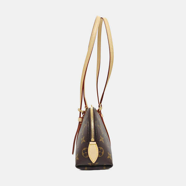 SQUIRE EAST WEST Monogram Coated Canvas Brown