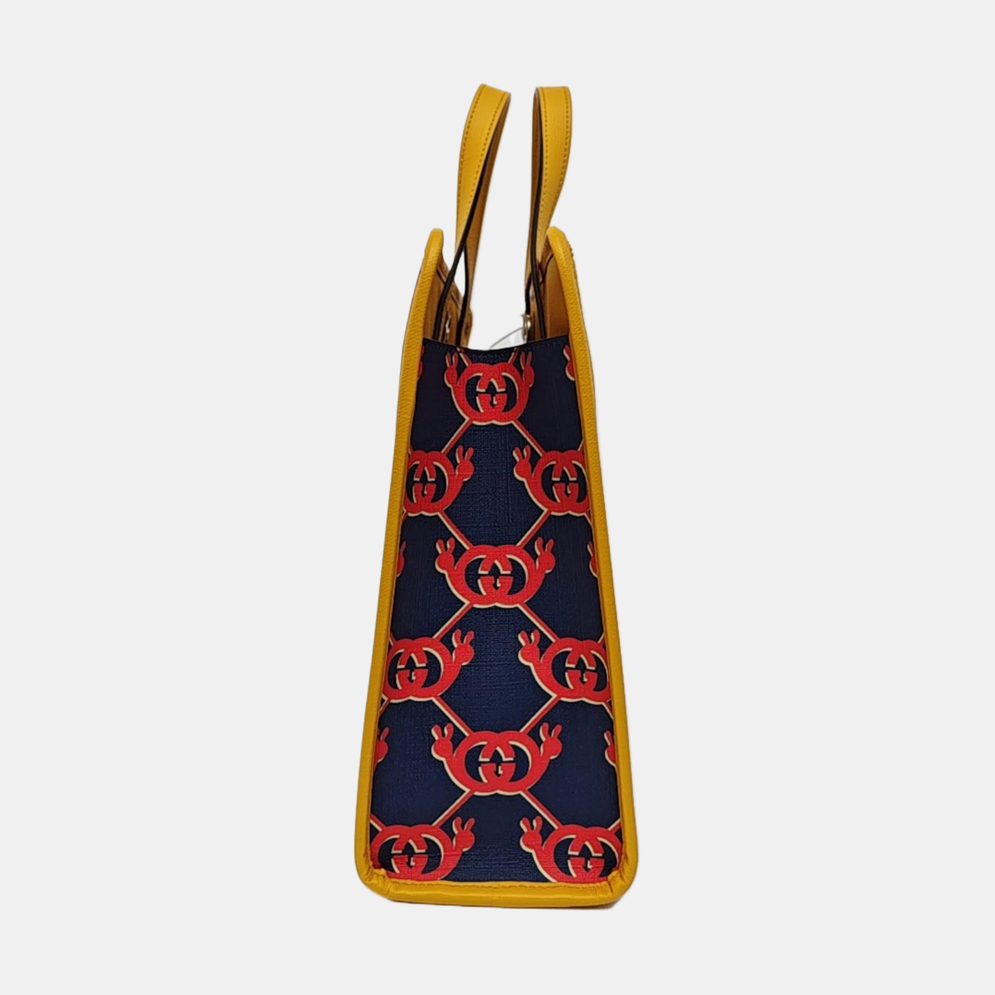 Monogram Coated Canvas Tote Bag Blue