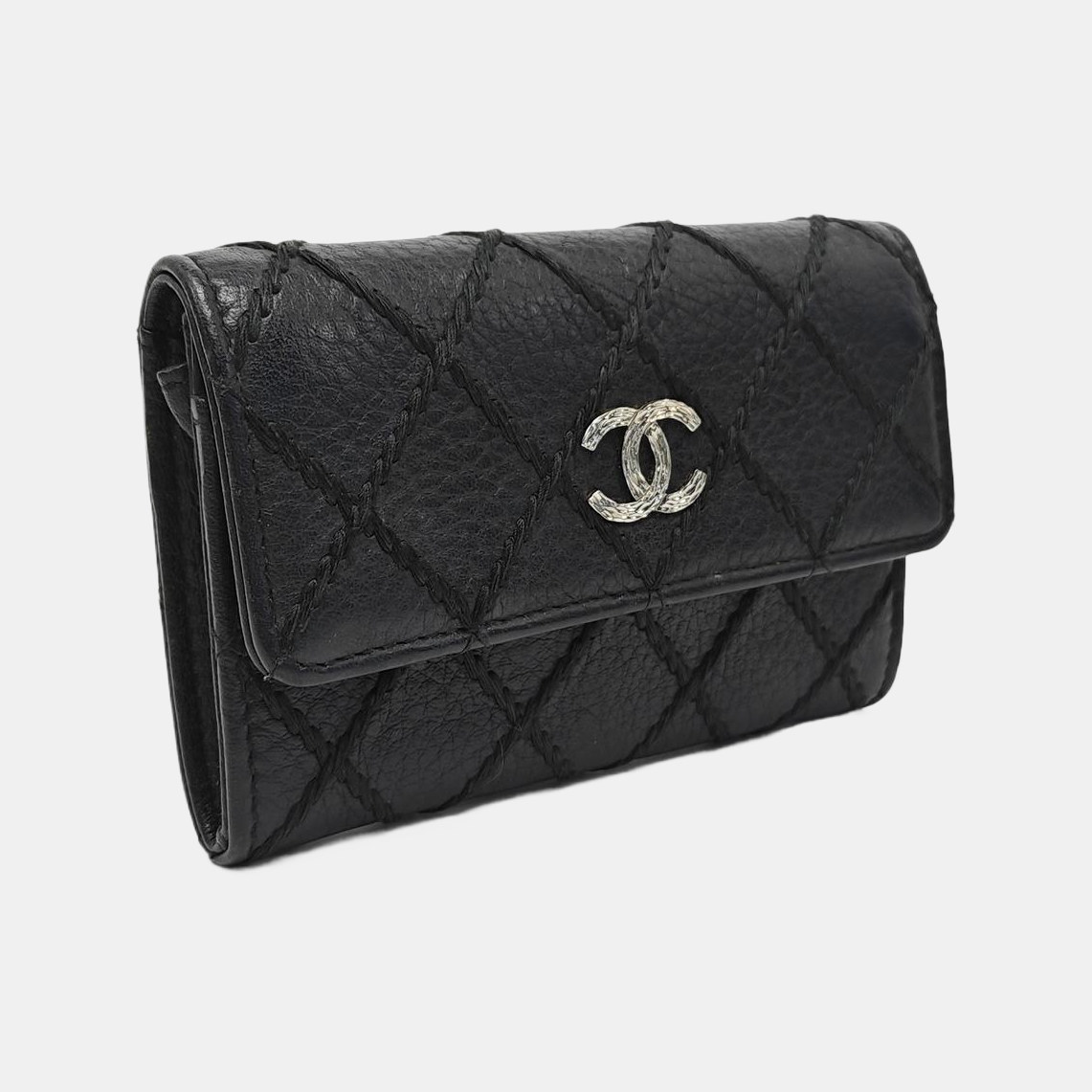 Quilted Lambskin Wallet Black