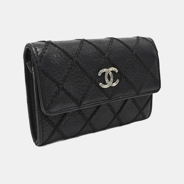 Quilted Lambskin Wallet Black