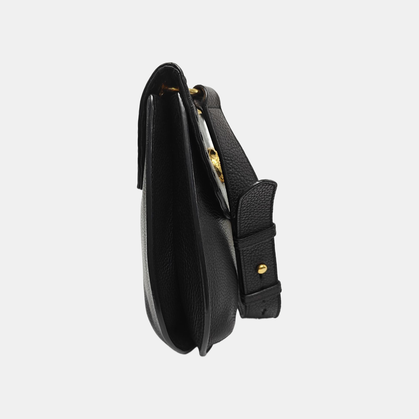 GG Marmont Animalier Large Calfskin Black