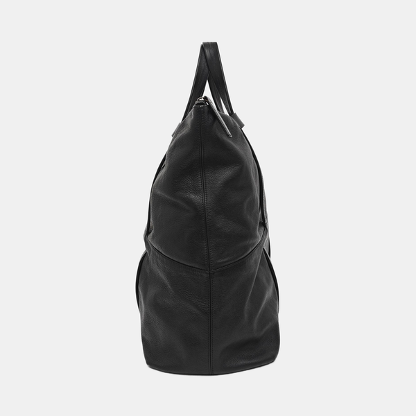 Calfskin Top Handle Bag Black
