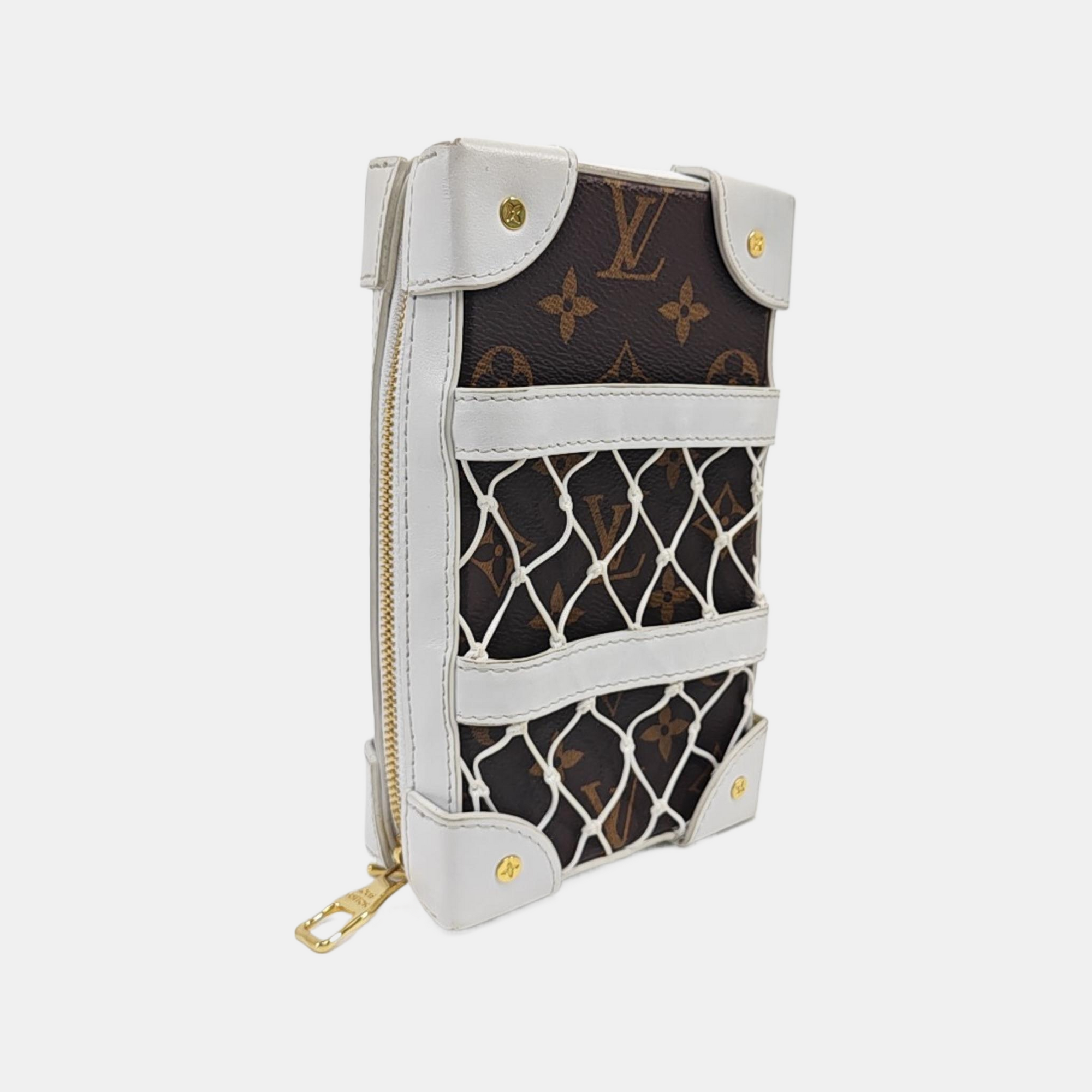 SOFT TRUNK Monogram Coated Canvas Brown