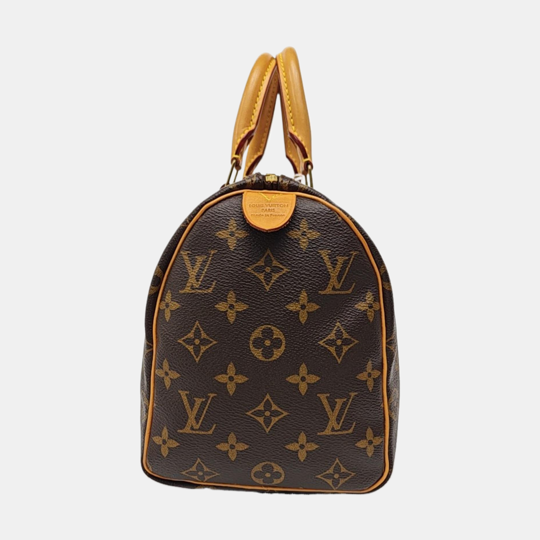 SPEEDY 25 Monogram Coated Canvas Brown