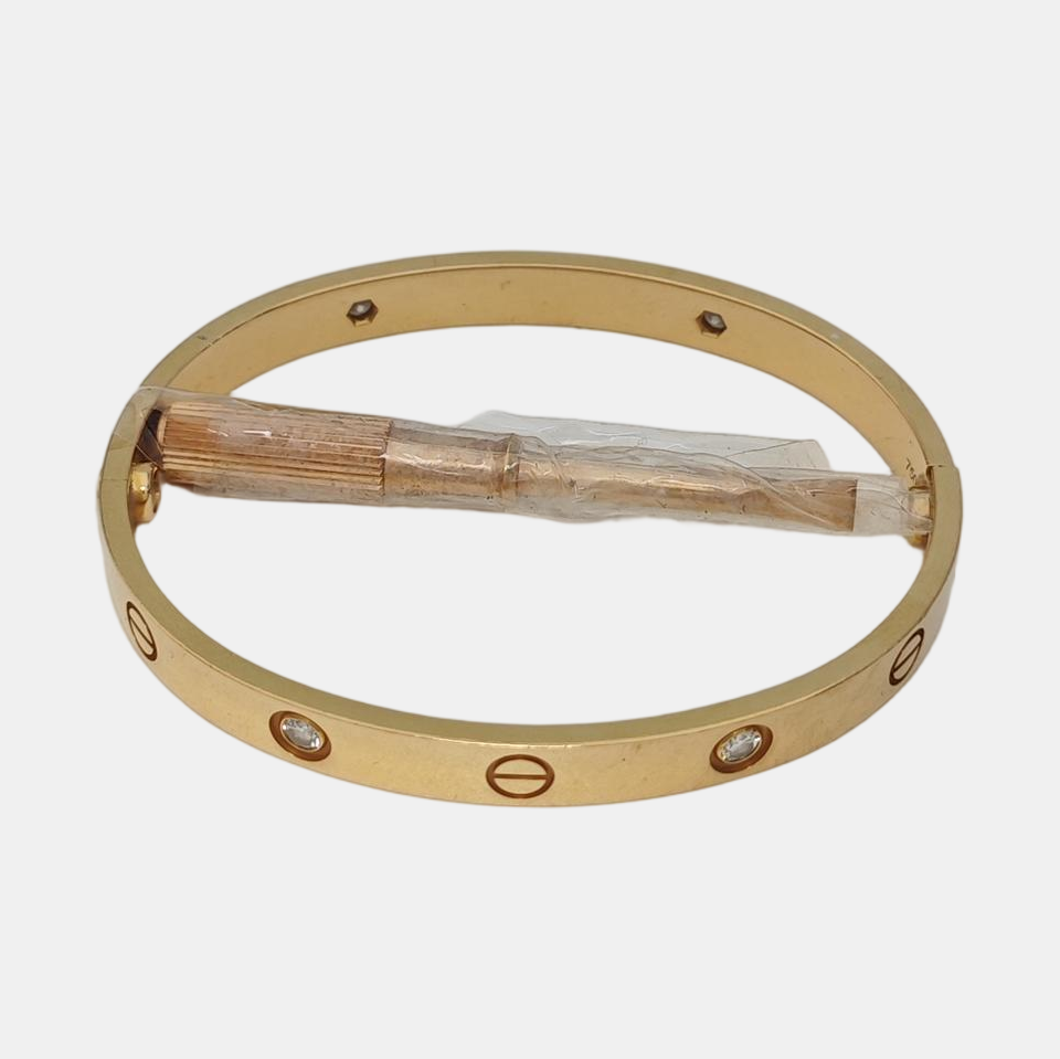 LOVE 18k Rose Gold Bangle