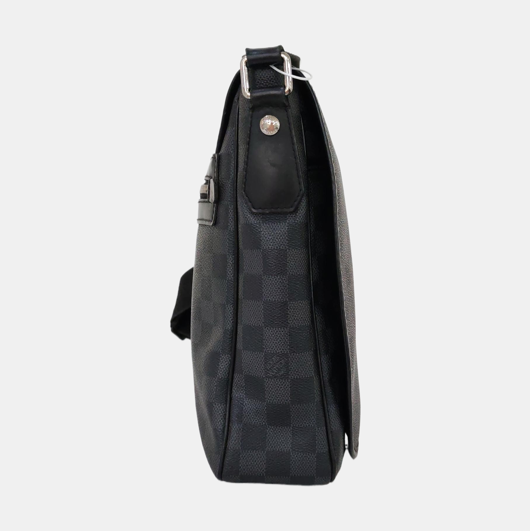 DANIEL Damier Graphite Coated Canvas Gray