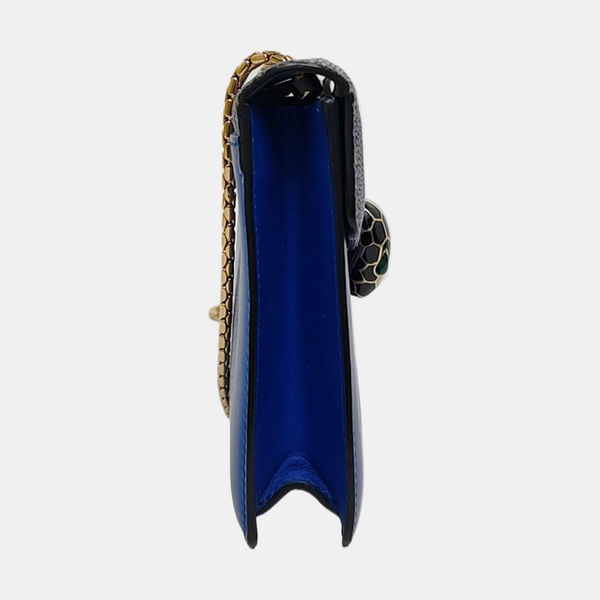 SERPENTI FOREVER Small Stingray Leather Blue