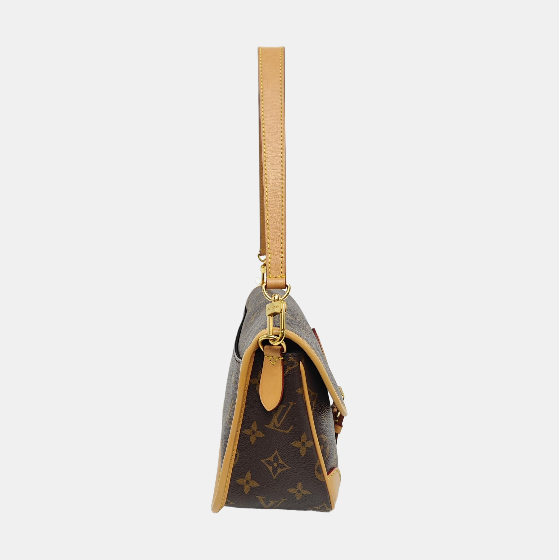 DIANE Monogram Coated Canvas Brown