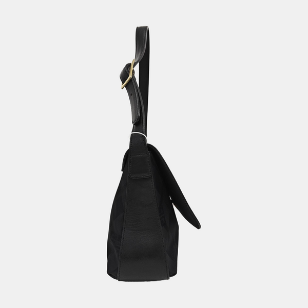 Nylon Shoulder Bag Black