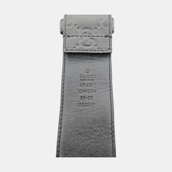 Leather Belt Blue