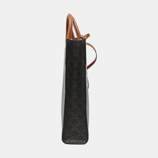 CABAS CELINE Small Coated Canvas Brown
