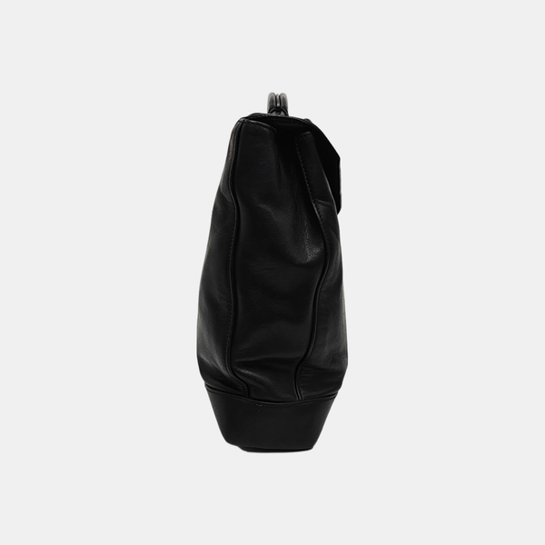Calfskin Shoulder Bag Black