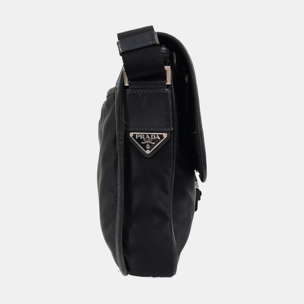 Nylon Shoulder Bag Black