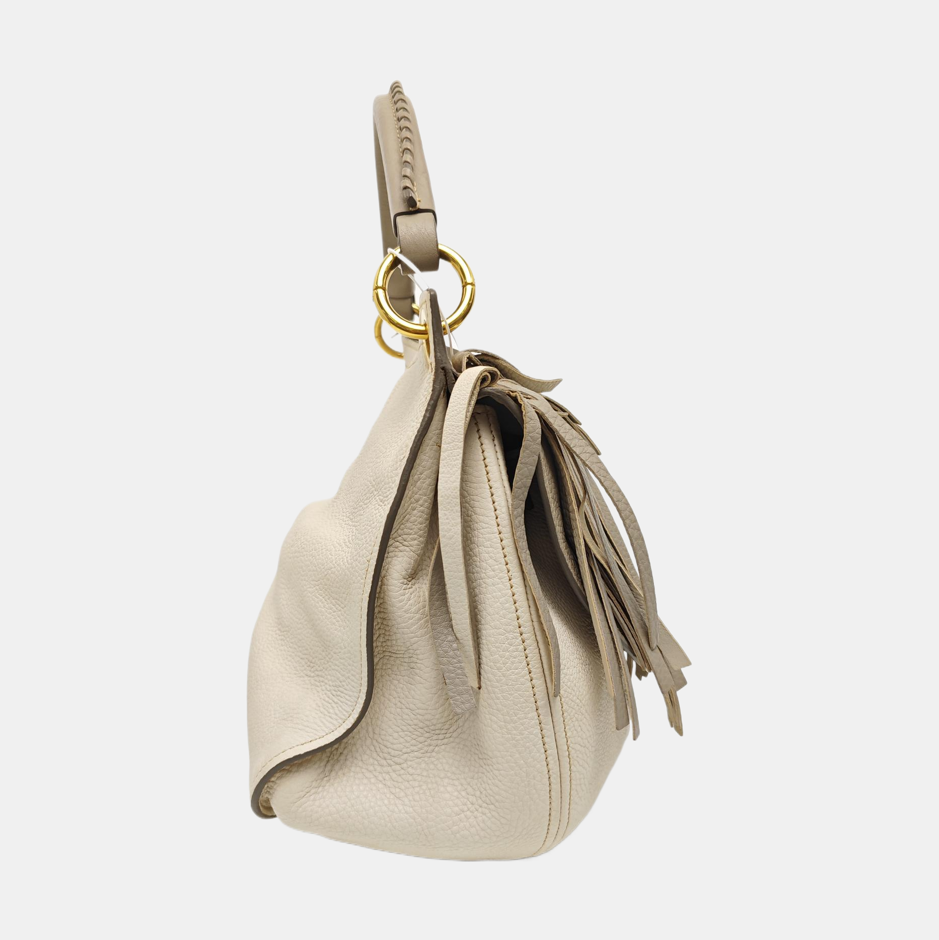 Calfskin Shoulder Bag Gray