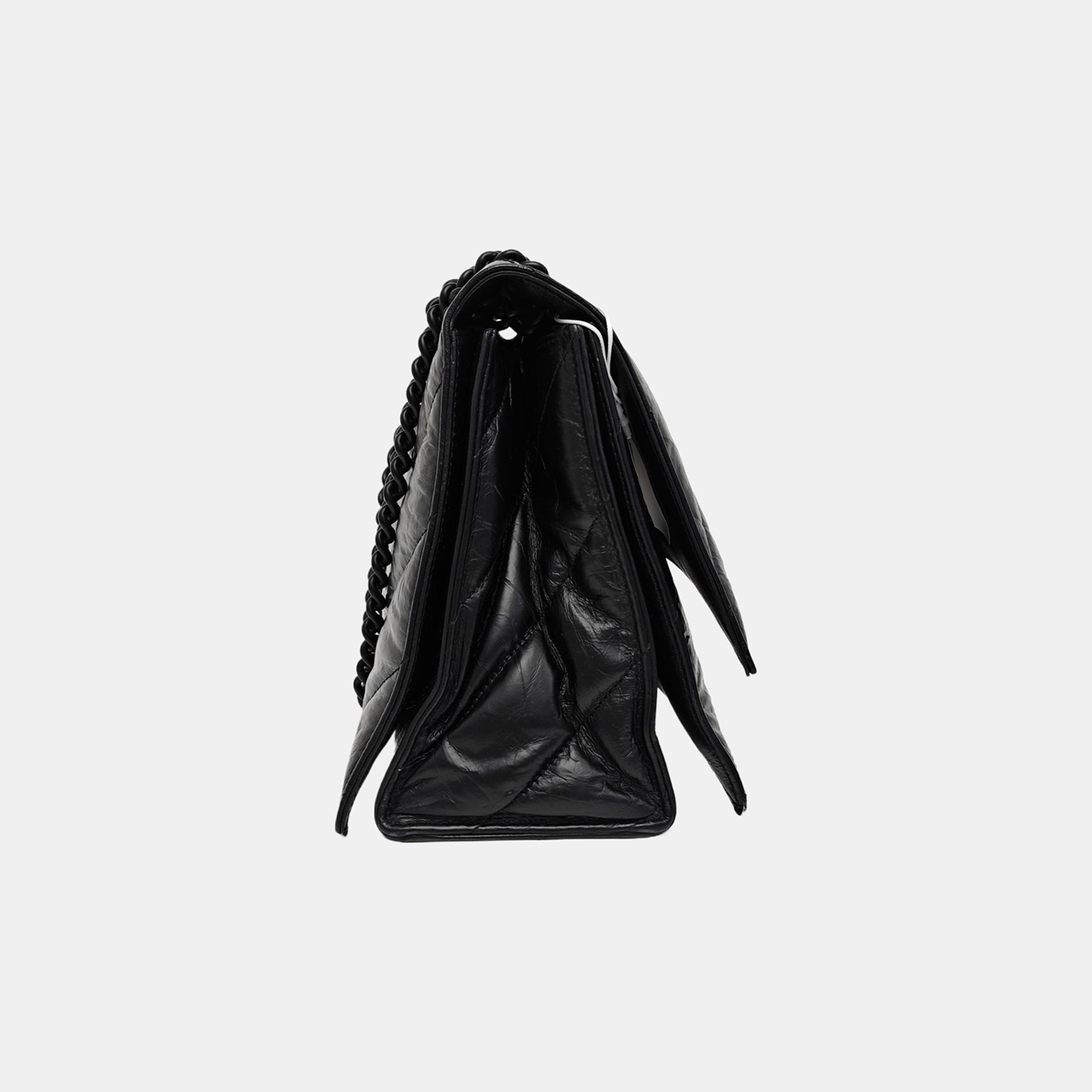 Crush Medium Quilted Calfskin Black