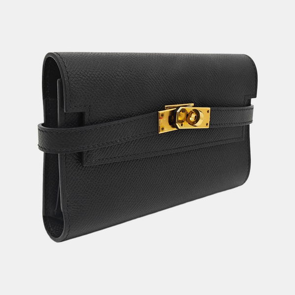 Kelly Epsom Black Wallet