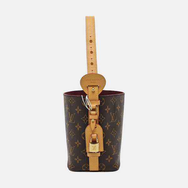 ALL IN BB Monogram Coated Canvas Brown