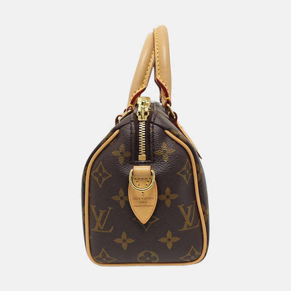 SPEEDY 20 Monogram Coated Canvas Brown