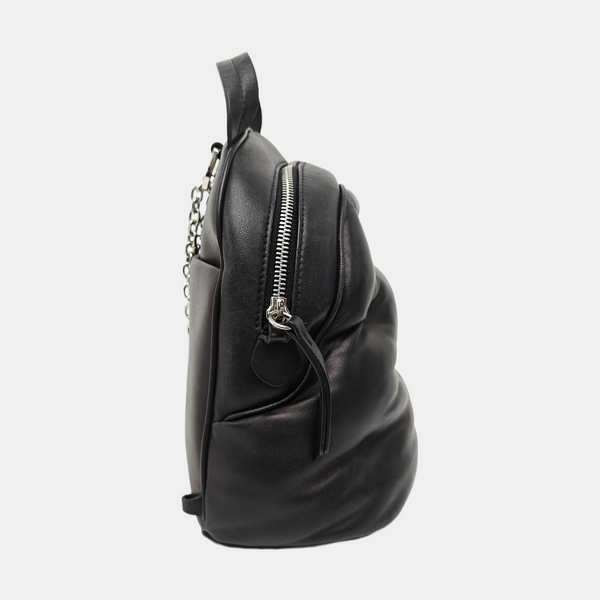 Leather Backpack Black