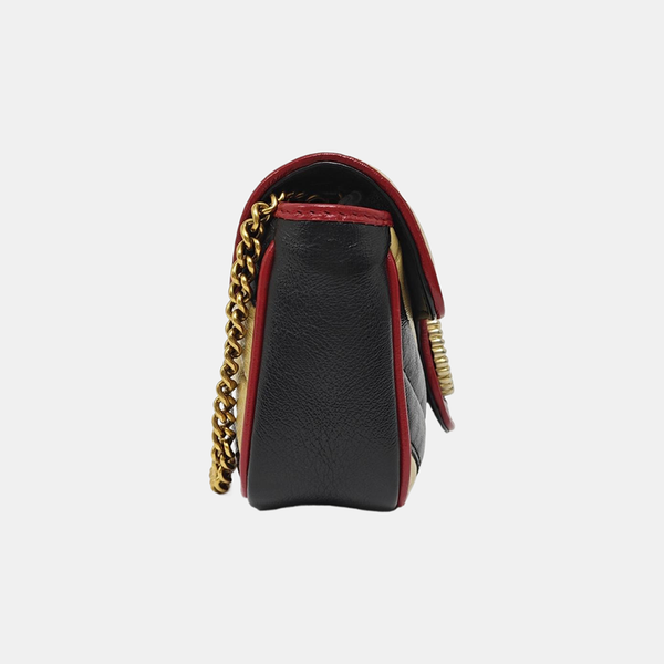 GG Marmont Super Mini Quilted Calfskin Multicolor