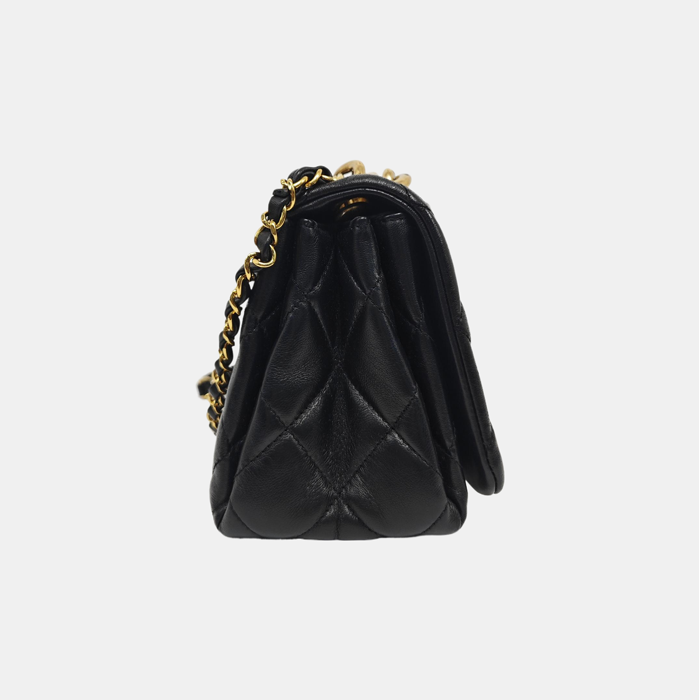 Quilted Lambskin Medium Black