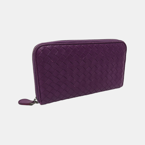 Calfskin Wallet Purple