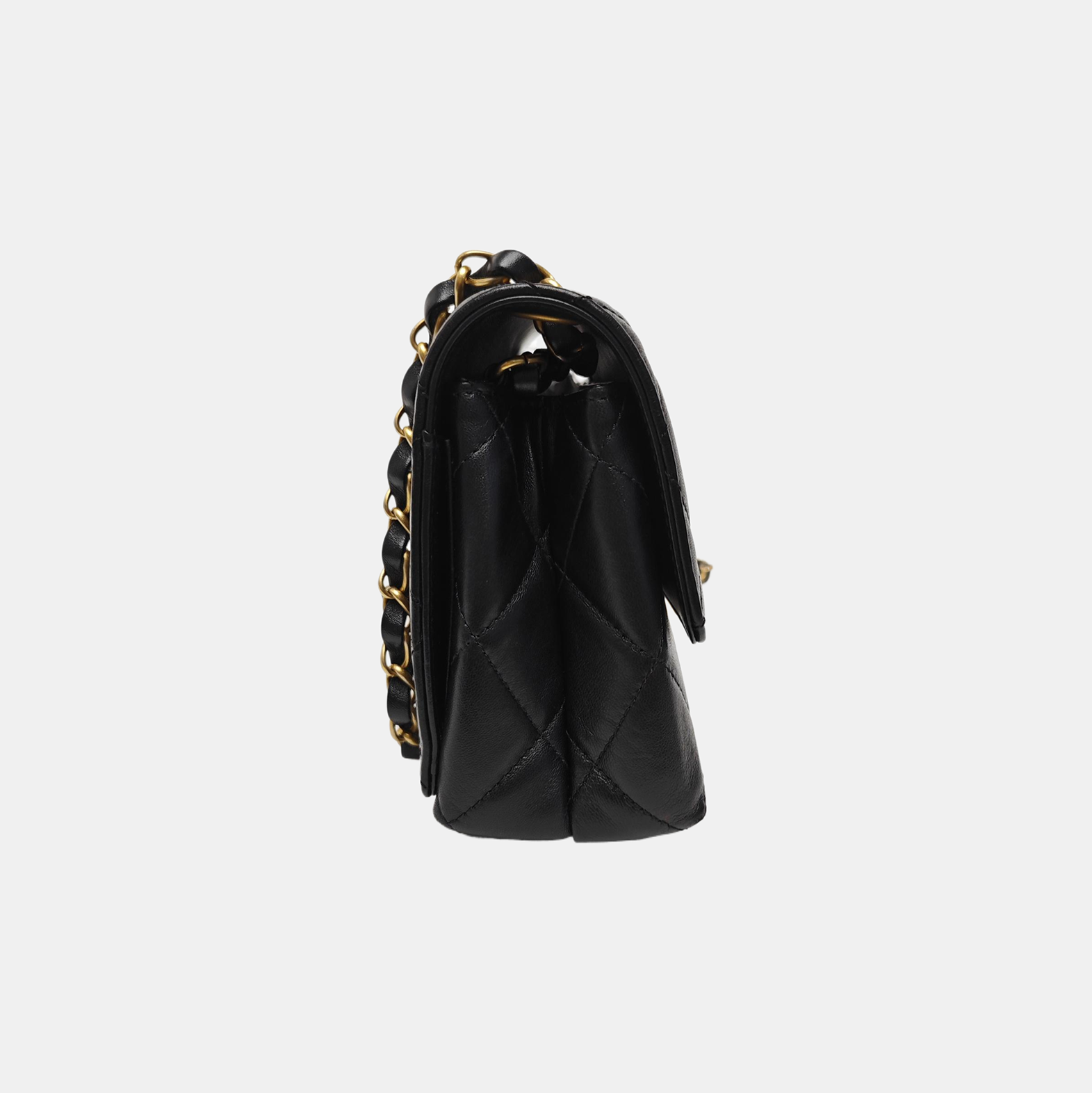 WOC Quilted Lambskin Black