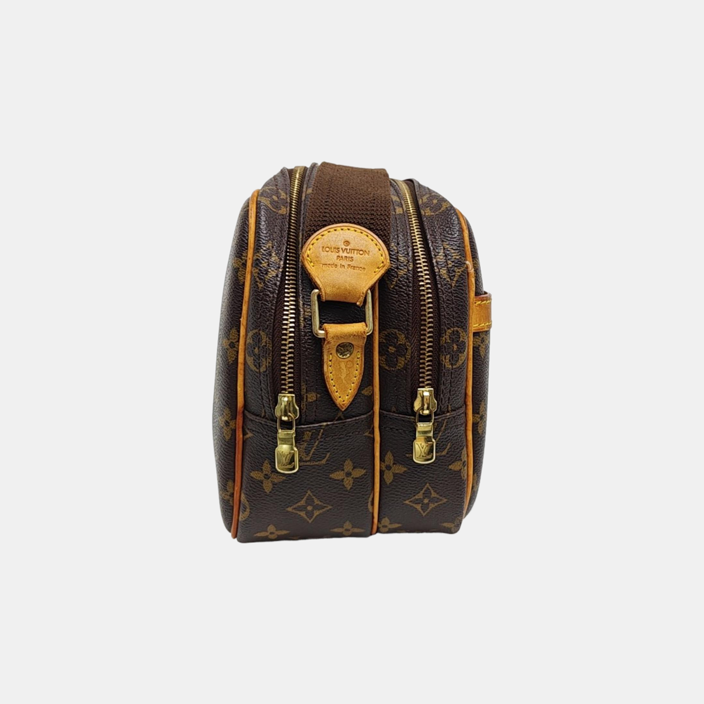 REPORTER Monogram Coated Canvas Brown