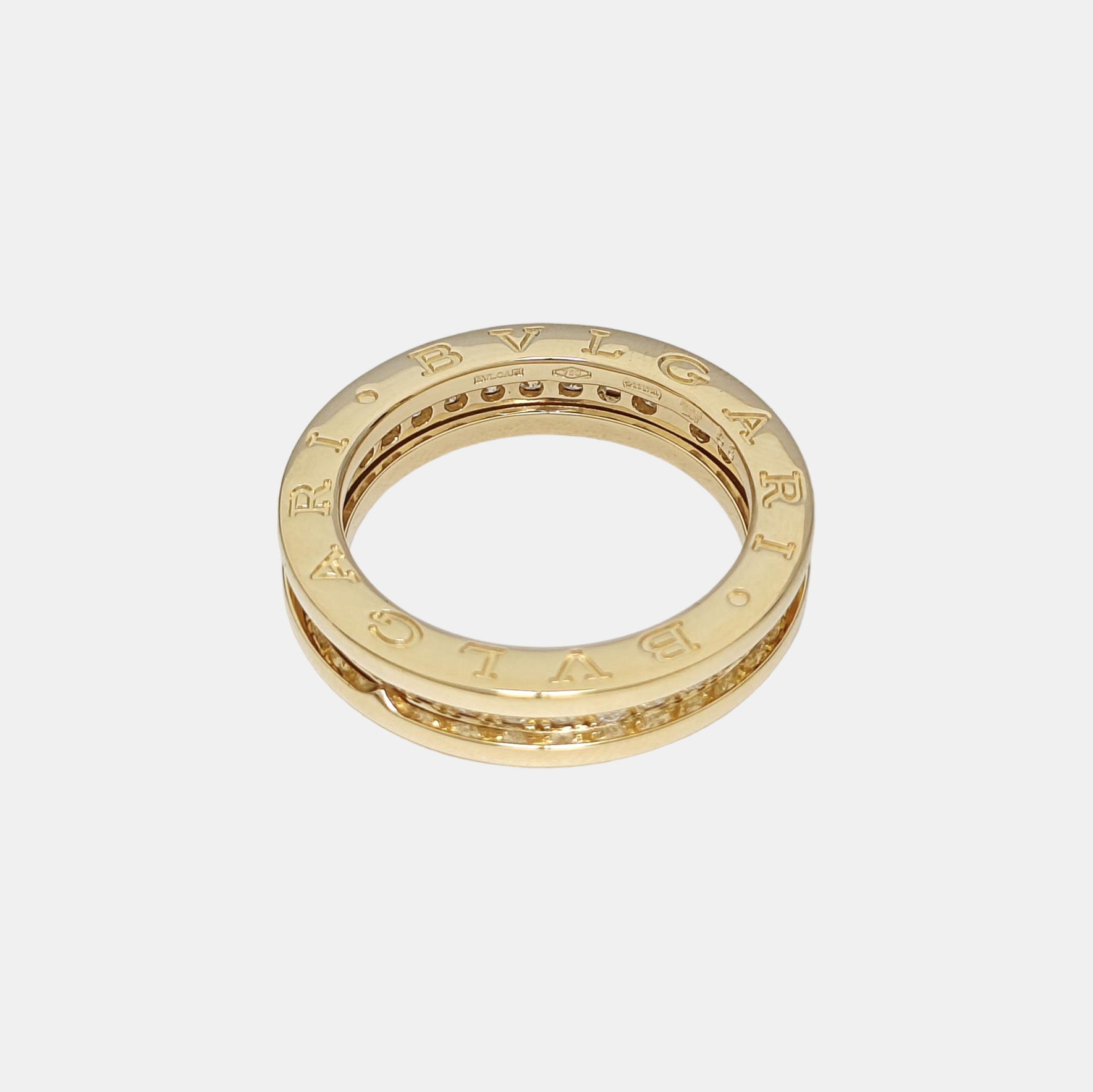 B.ZERO1 Diamond Gold Ring EU 53