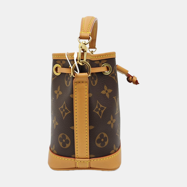 NOÉ Nano Monogram Coated Canvas Brown
