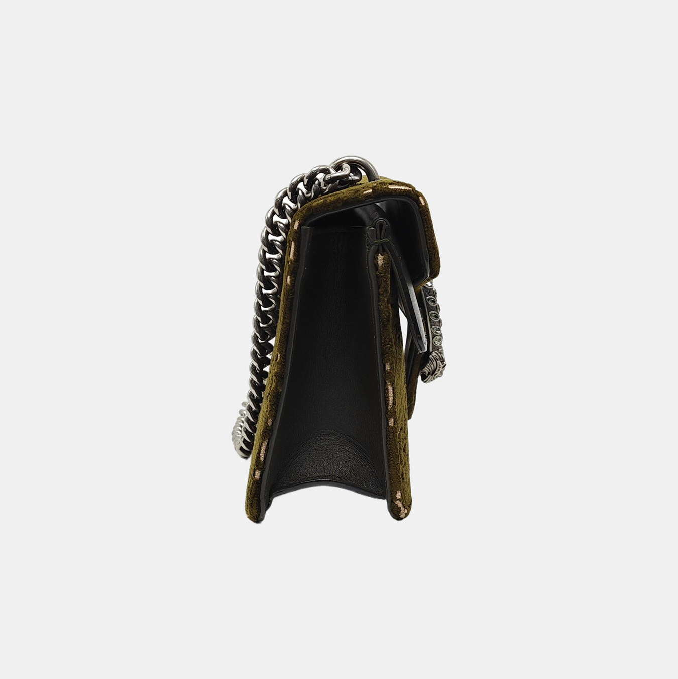 Dionysus Small Monogram Velvet Green
