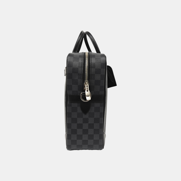 Damier Graphite Coated Canvas Shoulder Bag Gray