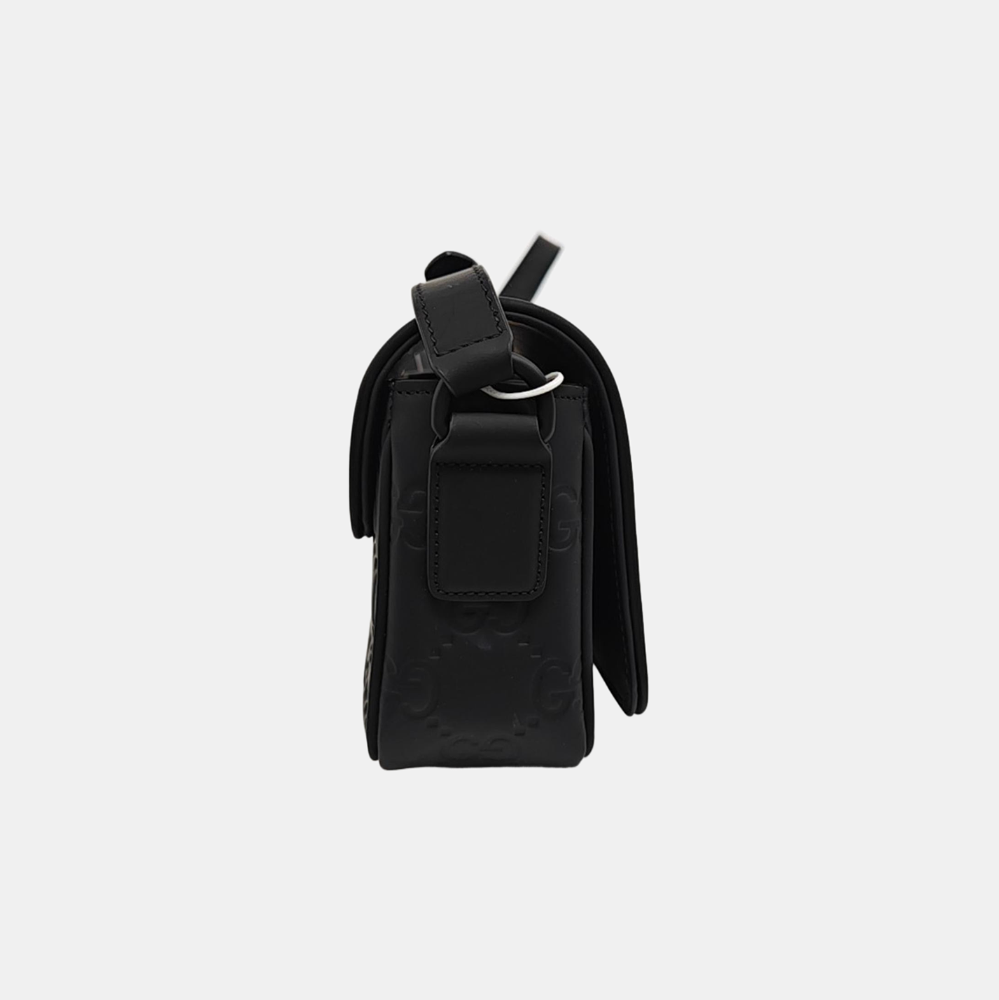 Monogram Calfskin Shoulder Bag Mini Black