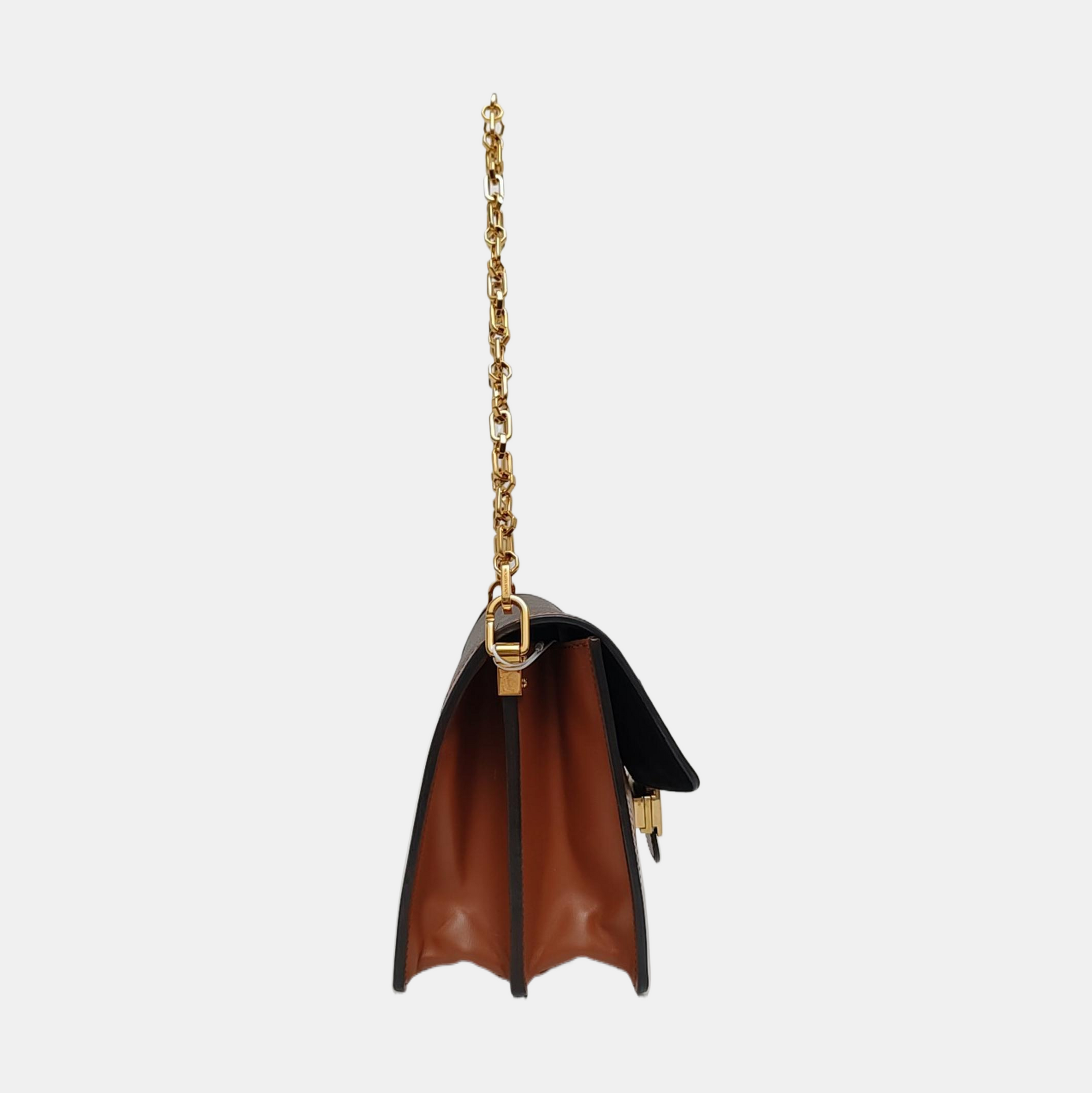 DAUPHINE MM Monogram Coated Canvas Brown
