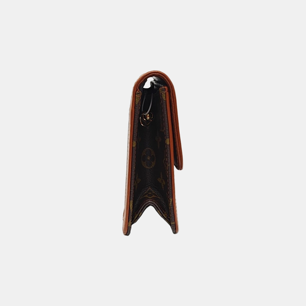 DAME Monogram Coated Canvas Brown
