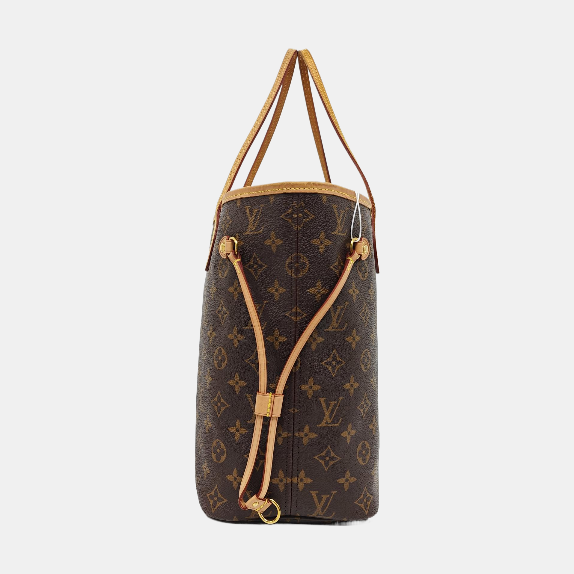 NEVERFULL MM Monogram Coated Canvas Brown