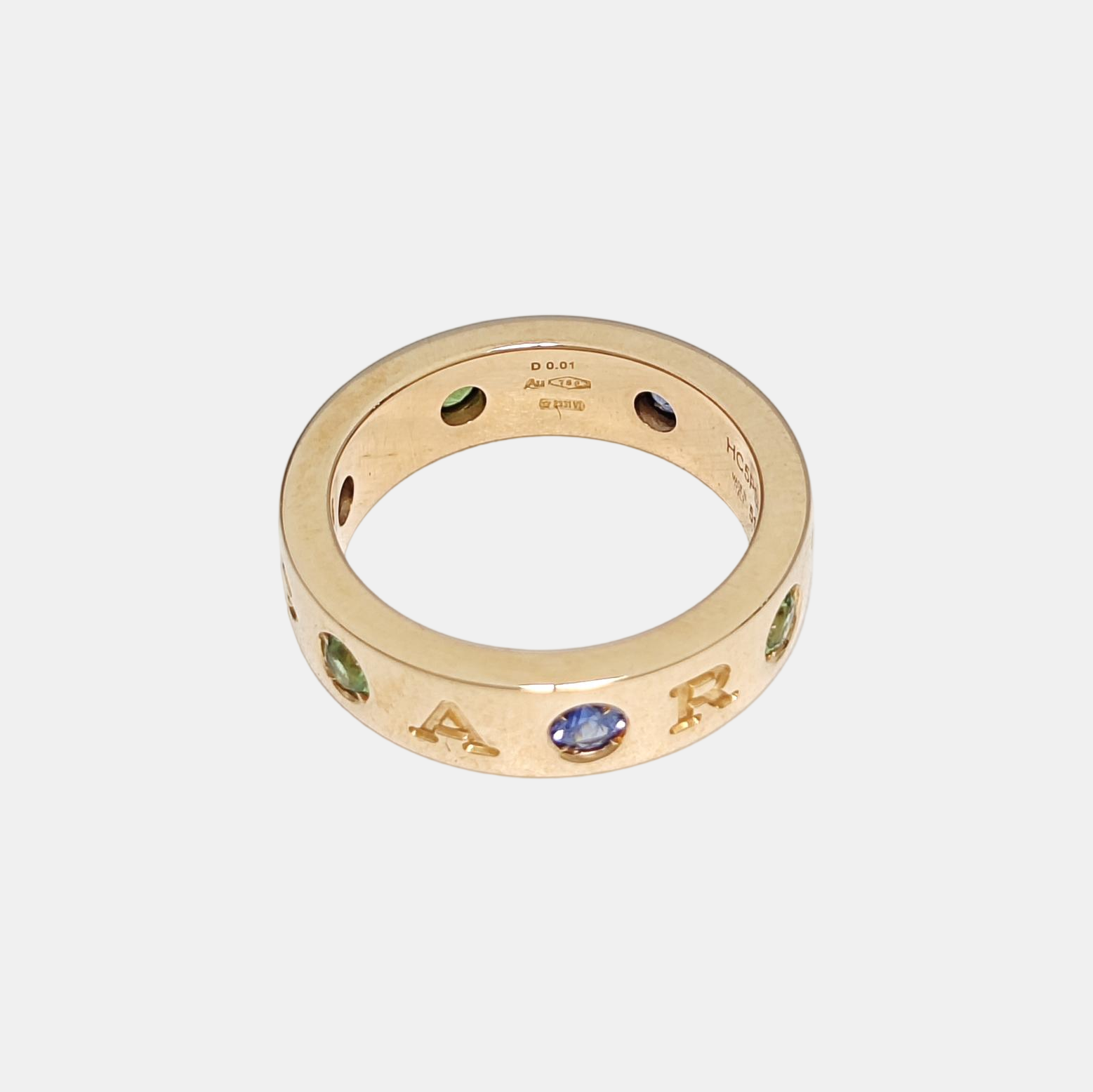 B.ZERO1 18k Rose Gold Ring EU 51