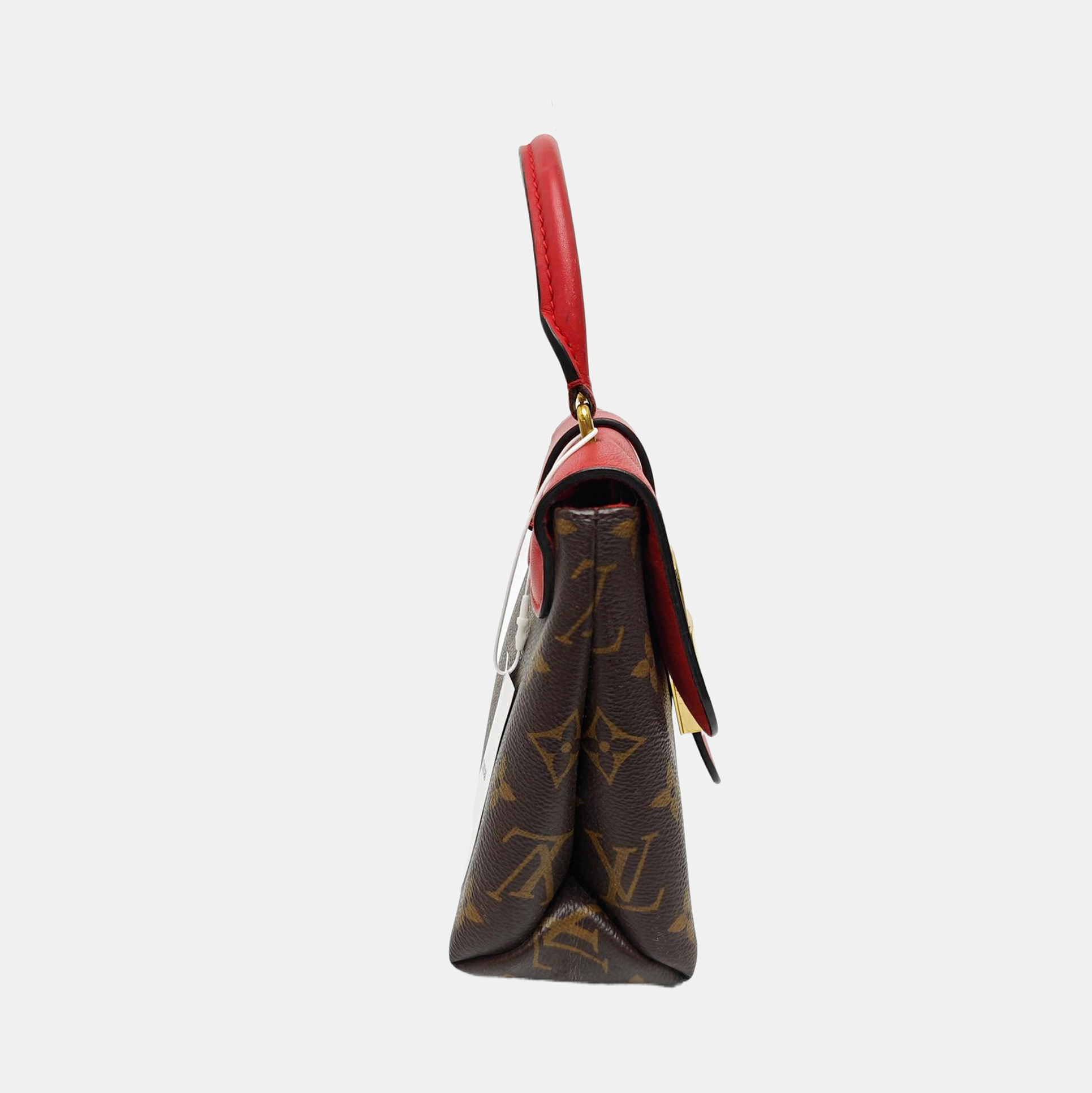 LOCKY BB Monogram Coated Canvas Red