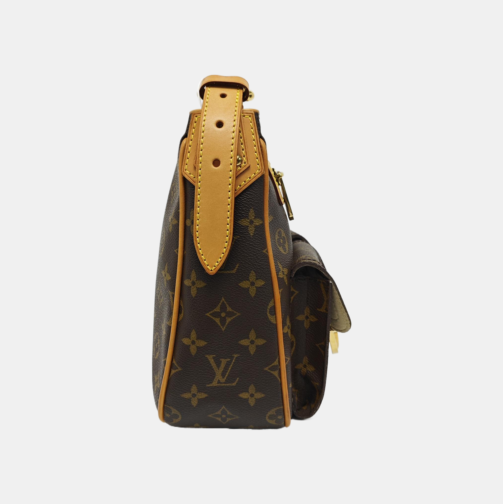 HUDSON GM Monogram Coated Canvas Brown