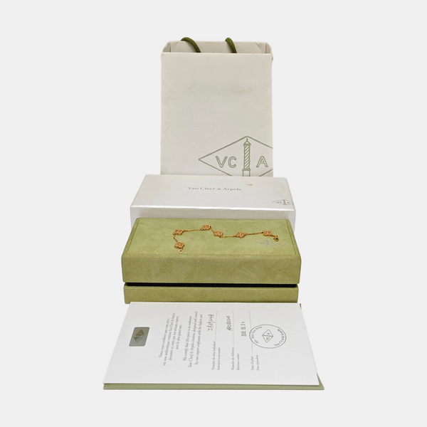 Sweet Alhambra 18k Rose Gold Bracelet