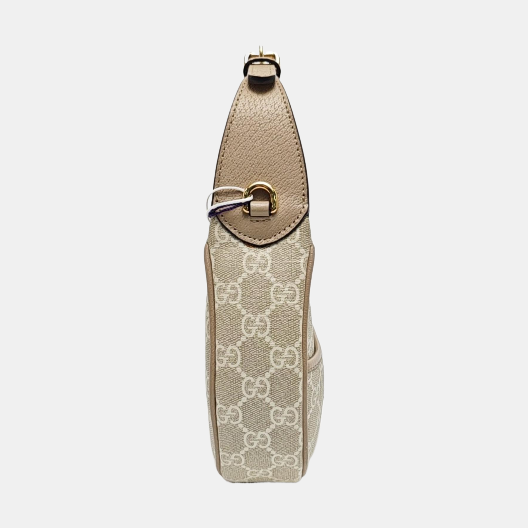 Monogram Coated Canvas Shoulder Bag Beige