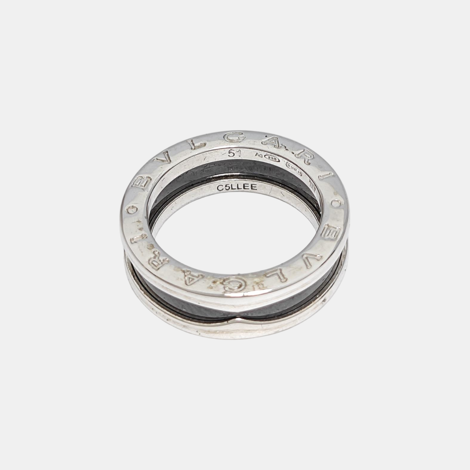 B.ZERO1 925 Sterling Silver Ring EU 51