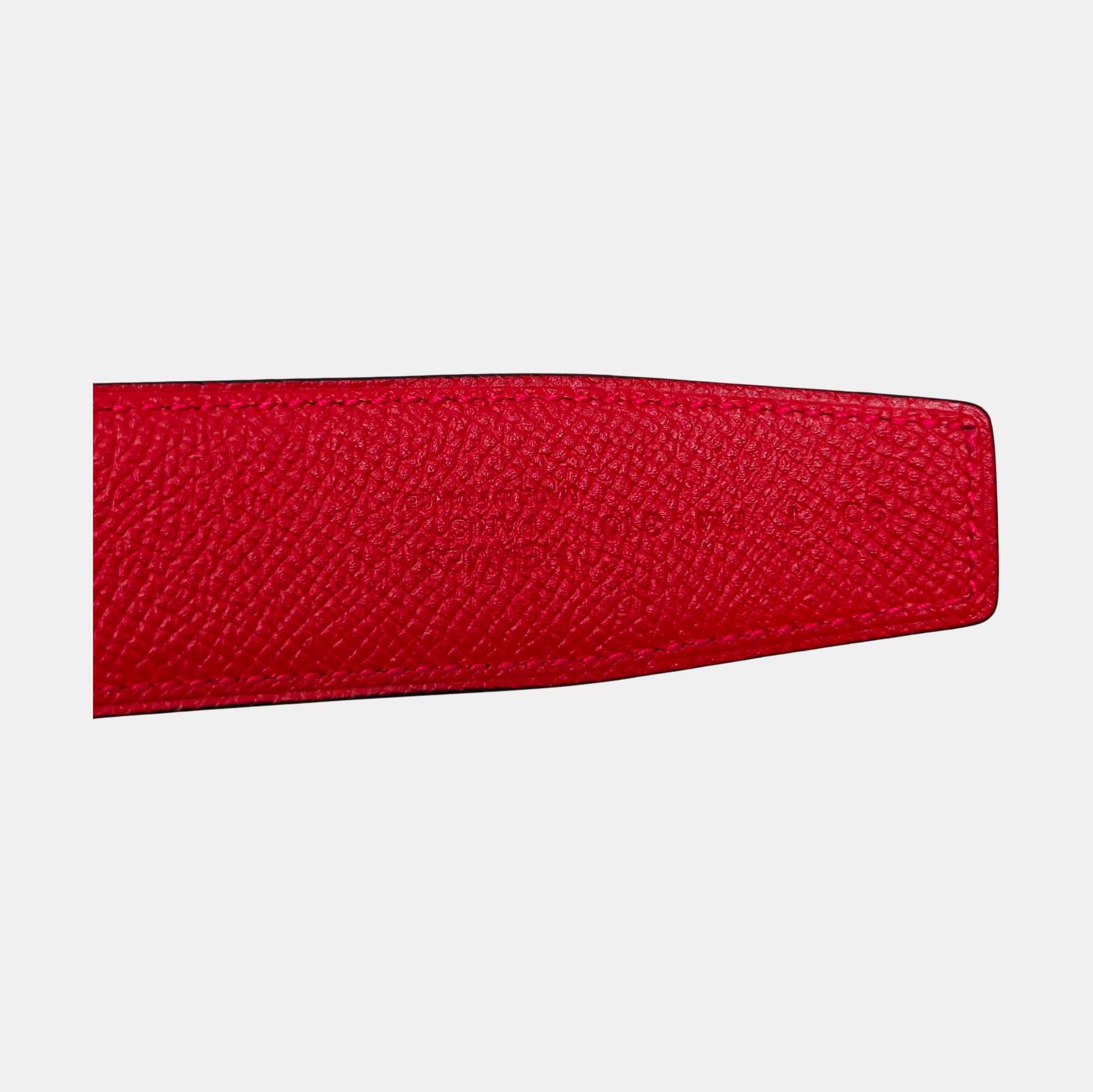 Leather Belt Red